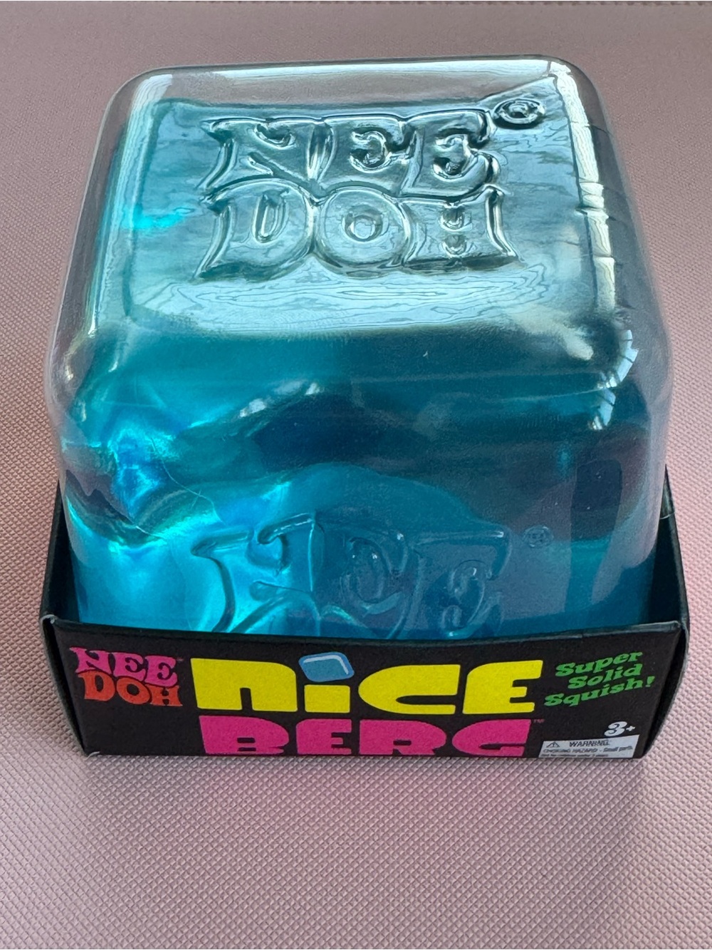 NeeDoh Nice Berg Blue Squishy Jumbo Ice Cube Authentic Schylling NWT New